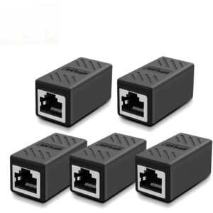 Ethernet Cable Extender – RJ45 Cat 5/6/6a Coupler Connector | Female to Female Extender for Seamless Network Connection